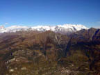 dalla cima: saint vincent, monte zerbion e catena del rosa
