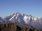 dalla cima il monte bianco