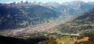 aosta dalla becca di viou