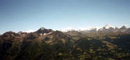 dalla cima monte emilius, pila, grivola